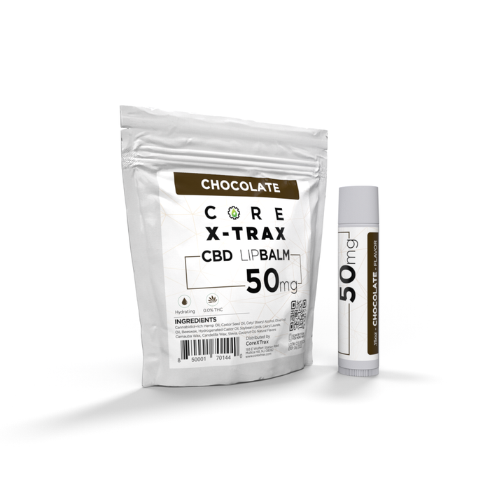 CoreXtrax CBD Lip Balm Chocolate