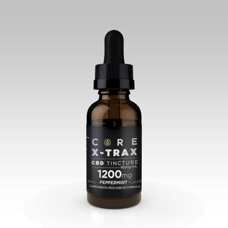 CoreXtrax CBD 1200mg Tincture Peppermint bottle