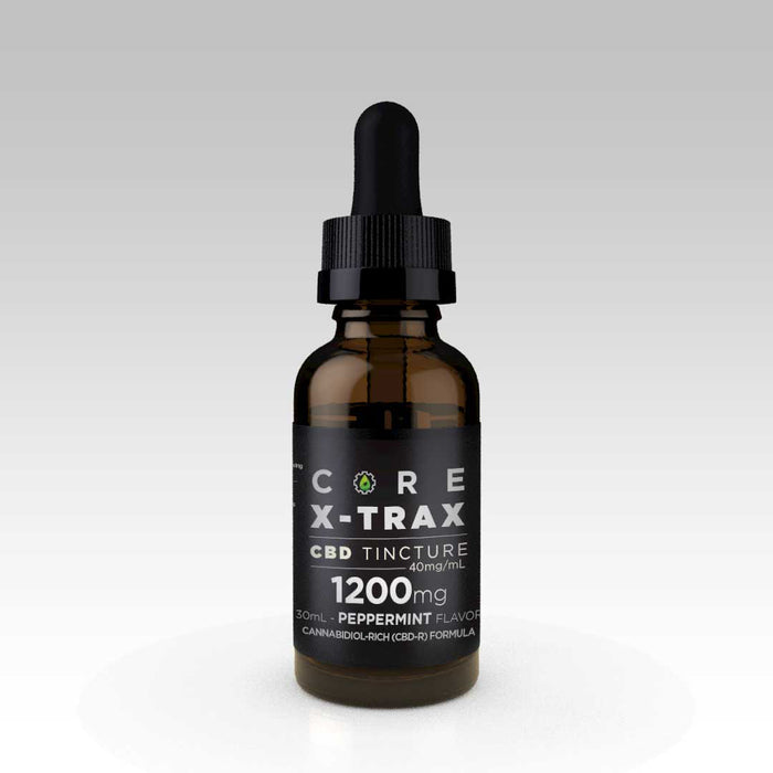 CoreXtrax CBD 1200mg Tincture Peppermint bottle