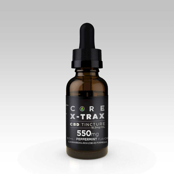 CoreXtrax CBD 550mg Tincture Peppermint bottle